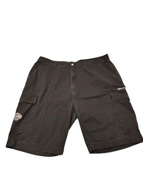 Harley-Davidson Black Men’s Cargo Shorts 44 Motorcycle Casual Moto Utility
